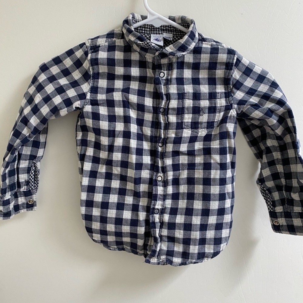 Petit Bateau button up shirt size 5